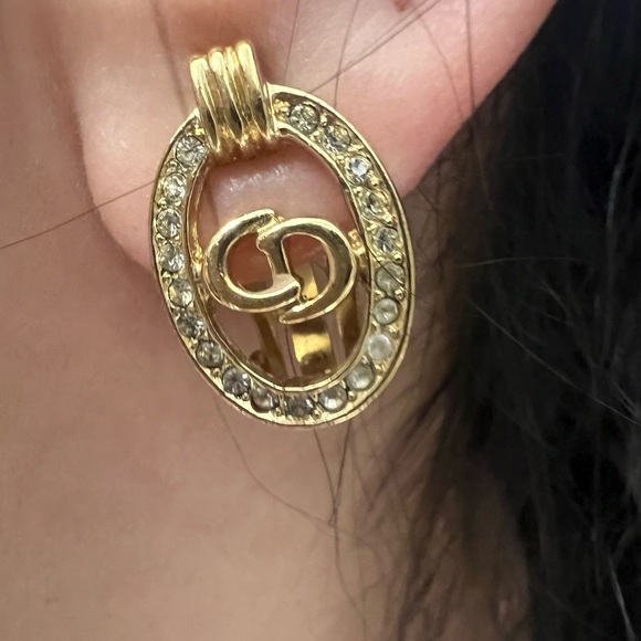 AUTHENTIC Christian Dior earrings - Picture 1 of 7